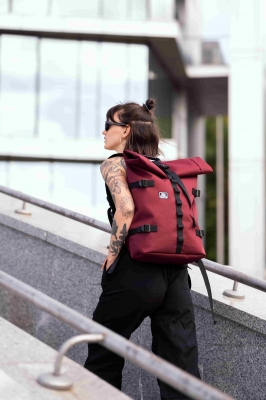 рюкзак Ролл-Топ 9016 Бордо