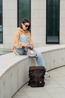 рюкзак Лоукостер коричневый