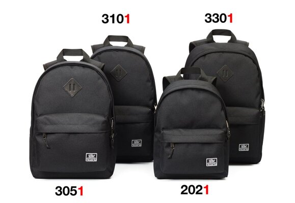 рюкзак 330 черный/черный кожзам